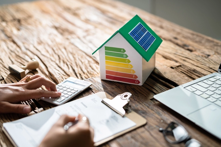 Casa con eficiencia energética