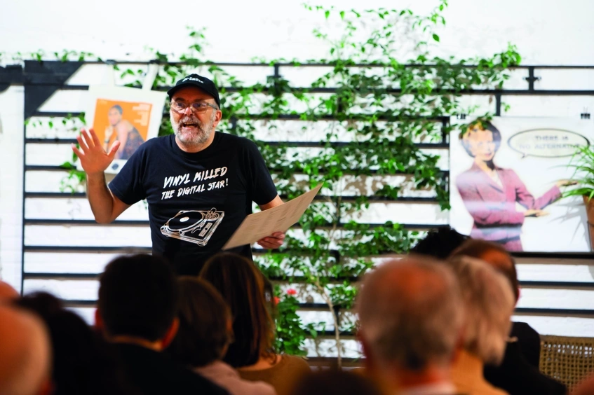 Xavi Rubio en el aniversario de Alternativas económicas