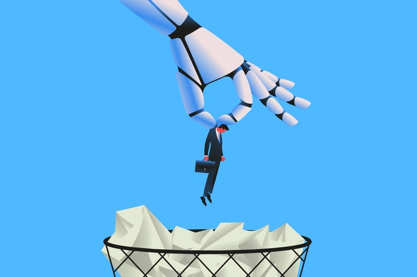 Mao robot papelera