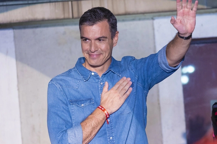 Pedro Sánchez en la celebración