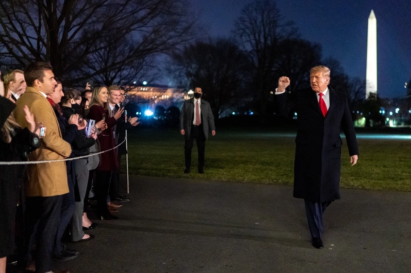 Donald Trump y seguidores