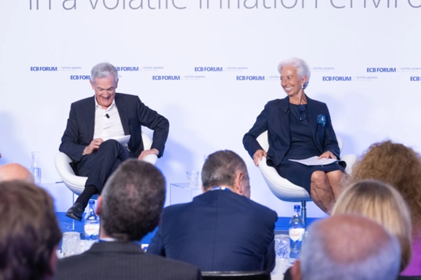 Jerome Powell y Christine Lagarde