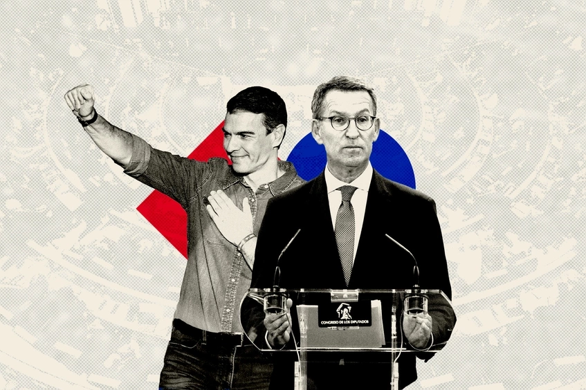 Pedro Sánchez y Alberto Nuñez-Feijoo