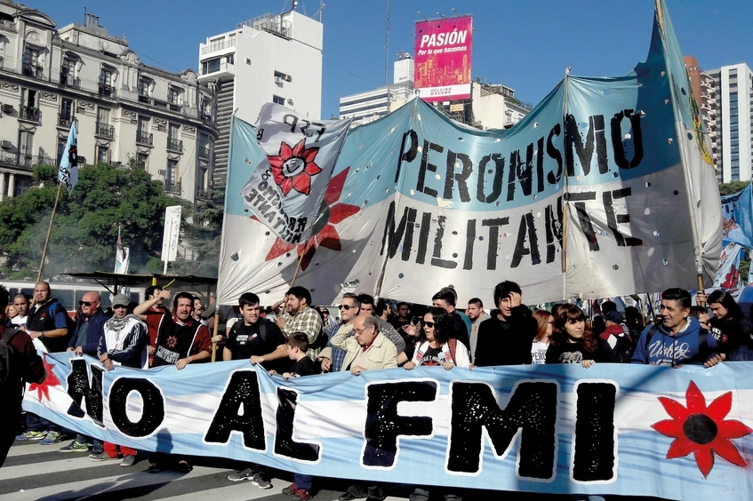 marcha contra el FMI