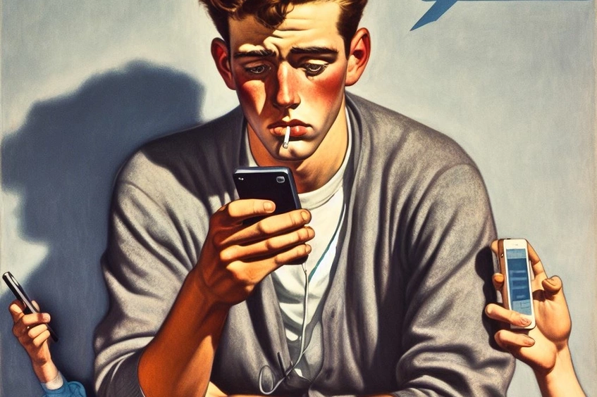 Adolescente adicto a RRSS