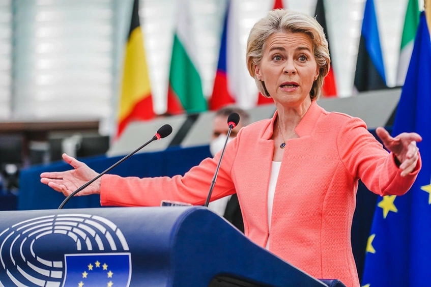 La presidenta de la Comisión Europea, Ursula von der Leyen