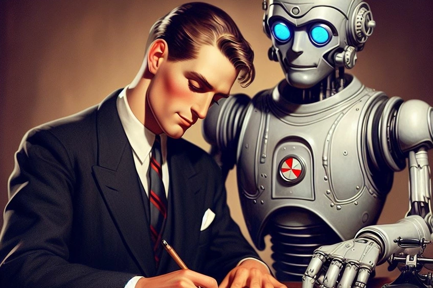 Firma con robot