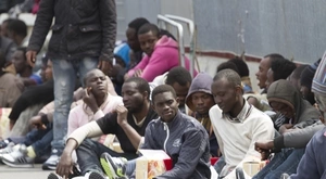 Inmigrantes africanos en Catania
