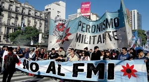 marcha contra el FMI